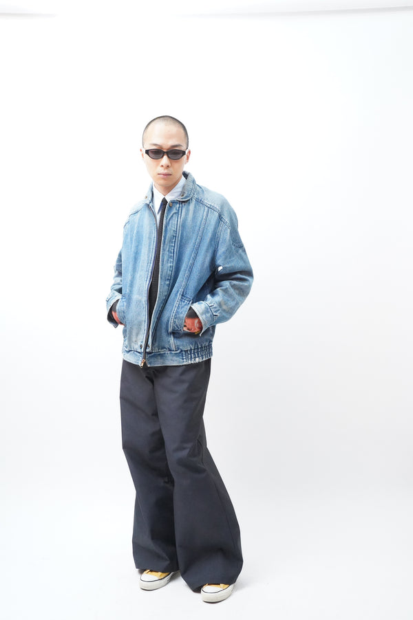 80'S "UNKNOWN" -Denim Zip up Jacket-