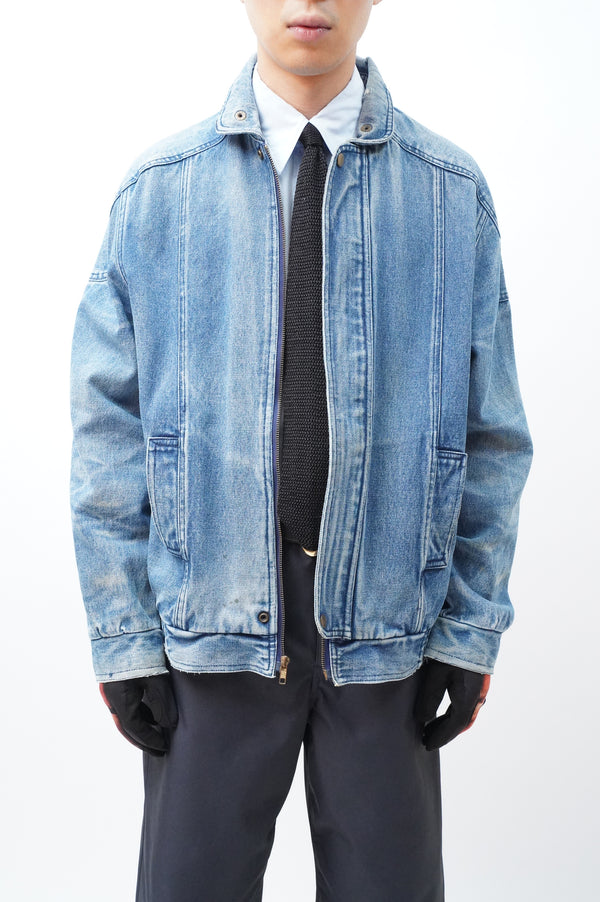 80'S "UNKNOWN" -Denim Zip up Jacket-