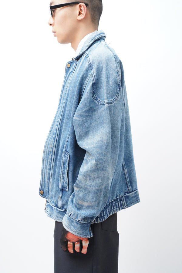80'S "UNKNOWN" -Denim Zip up Jacket-