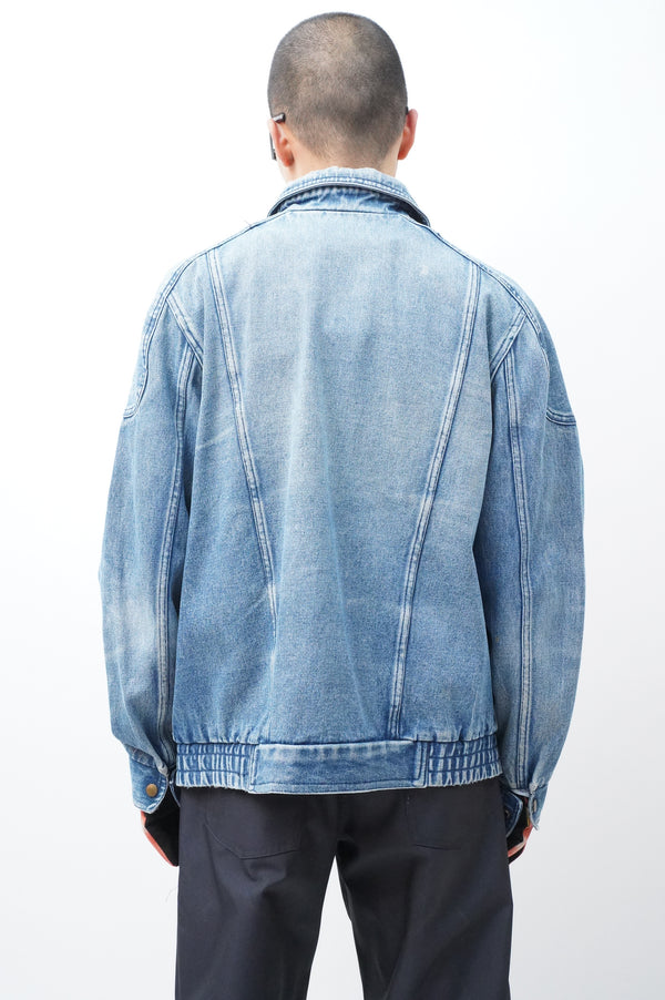 80'S "UNKNOWN" -Denim Zip up Jacket-