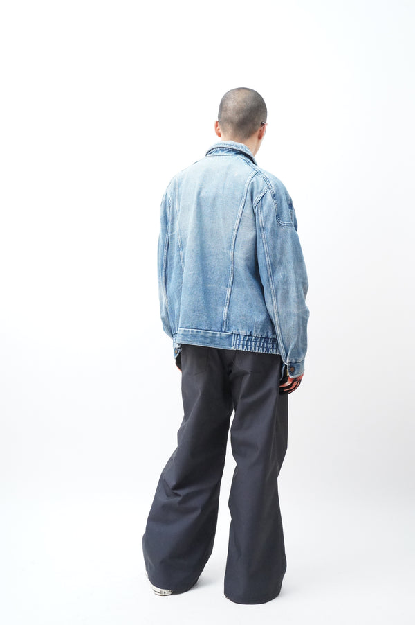80'S "UNKNOWN" -Denim Zip up Jacket-