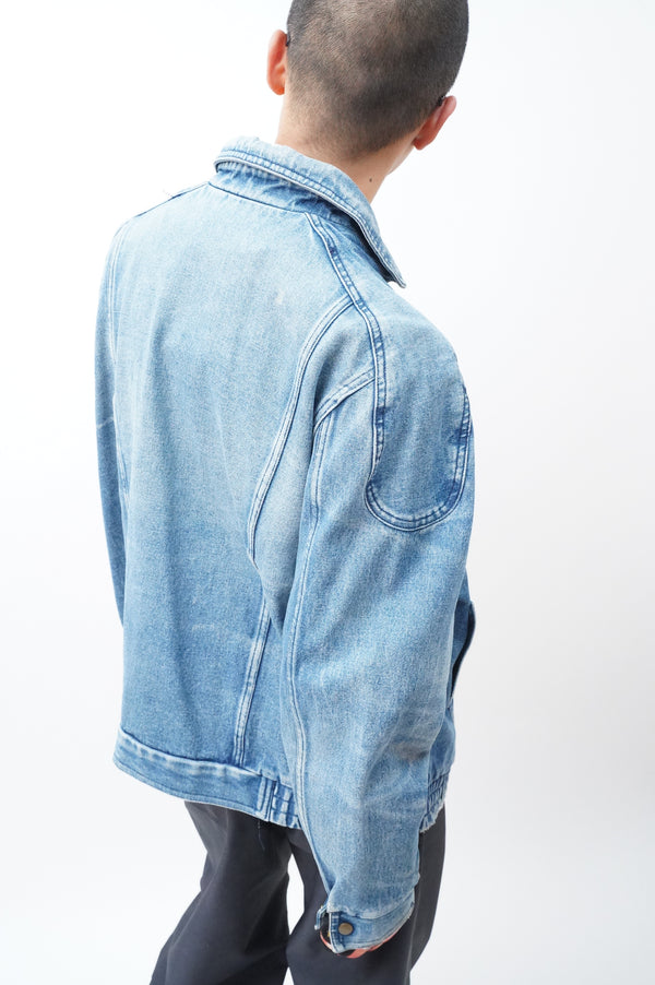 80'S "UNKNOWN" -Denim Zip up Jacket-