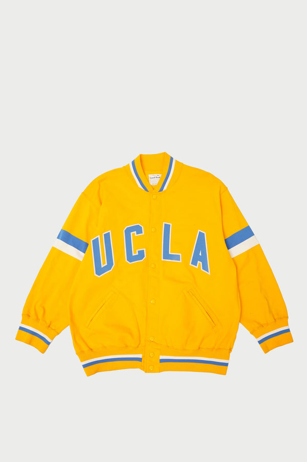 60's "Sand-Knit" -"UCLA" Logo Stadium Jacket-