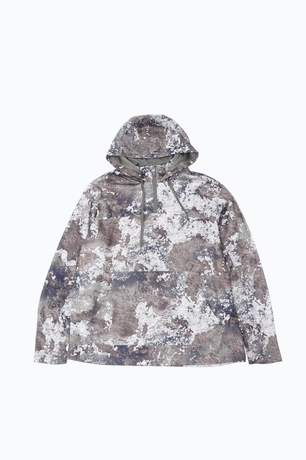 "RED HEAD" -Camo Half Zip Parka-