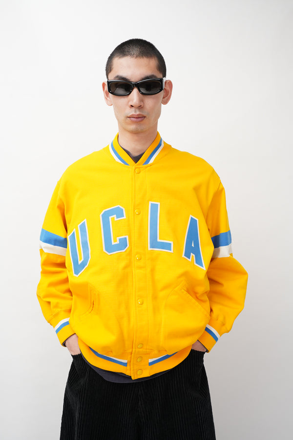 60's "Sand-Knit" -"UCLA" Logo Stadium Jacket-