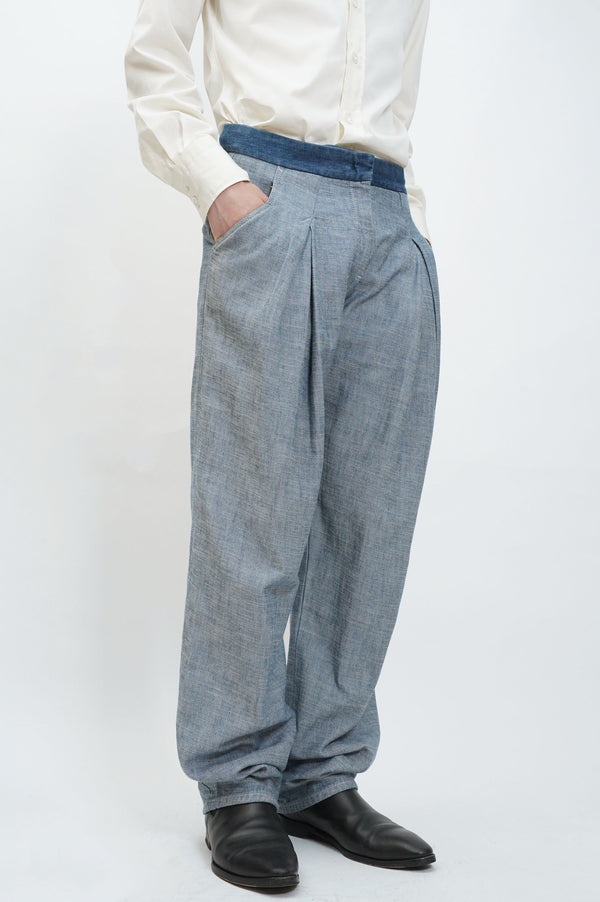 "SEE BY CHLOE" -2tuck In Side Out Denim Pants-