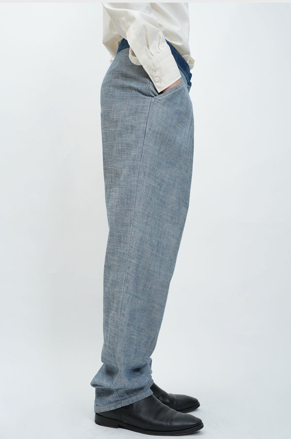 "SEE BY CHLOE" -2tuck In Side Out Denim Pants-