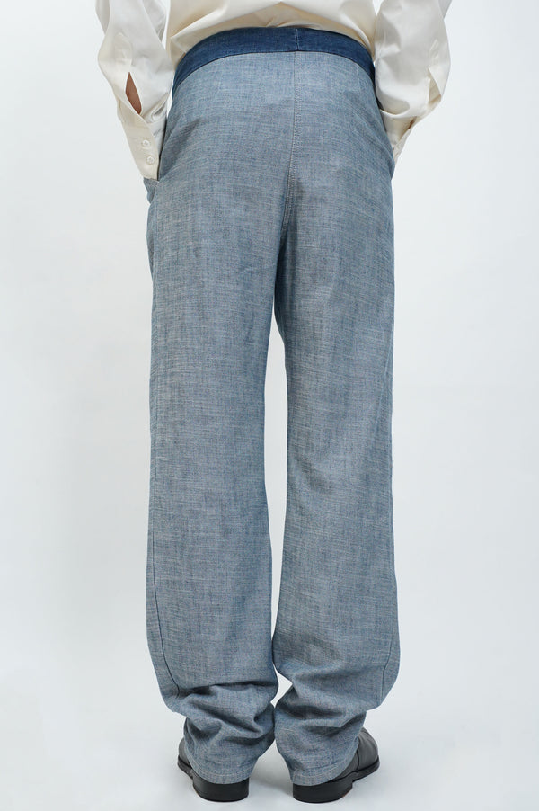 "SEE BY CHLOE" -2tuck In Side Out Denim Pants-