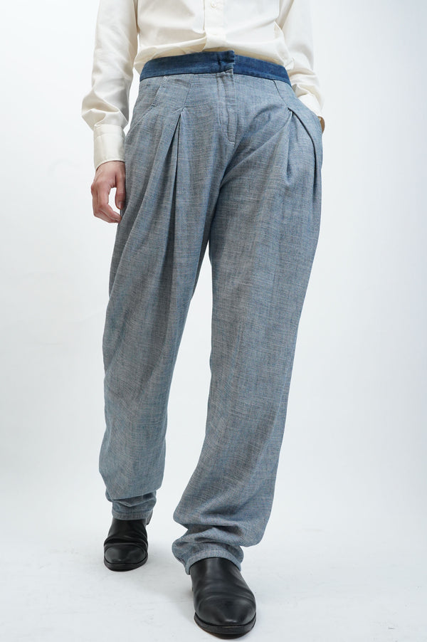 "SEE BY CHLOE" -2tuck In Side Out Denim Pants-