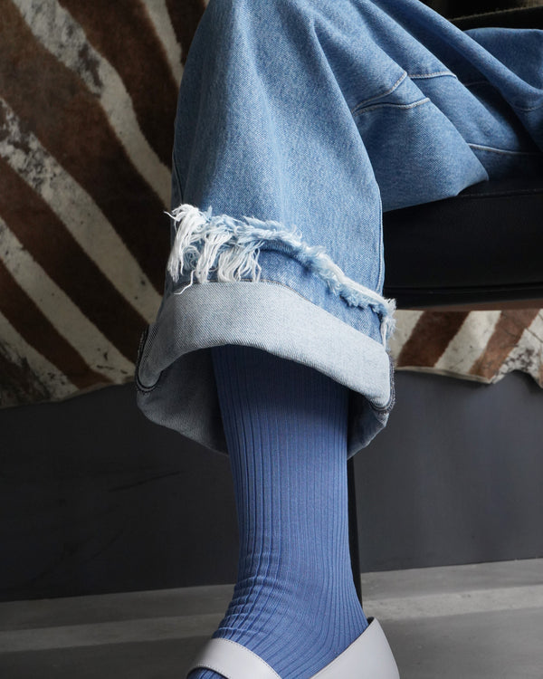 DEAN BLUE -Oversized denim trousers-[STONE]