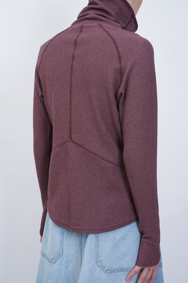 "UNKNOWN" -High Neck Thermal Pullover-