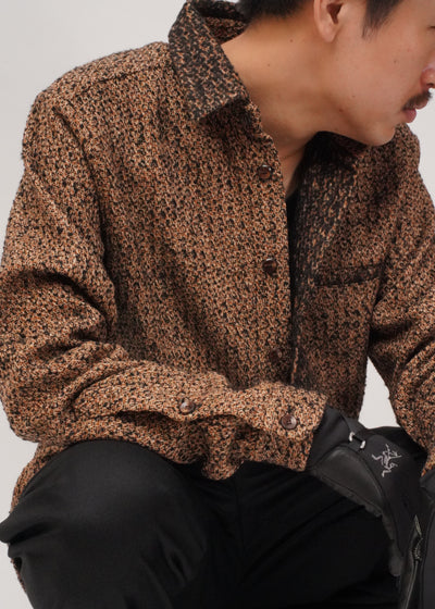 TWO SIDED BROWN WOOL SHIRTS