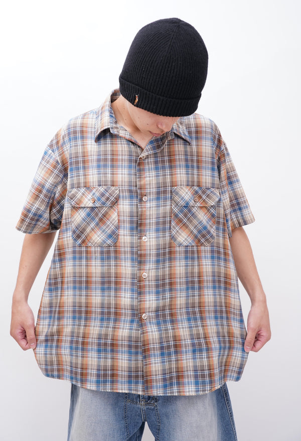 80's "BIG MAC" -Cotton/Poly S/S Work Shirt-