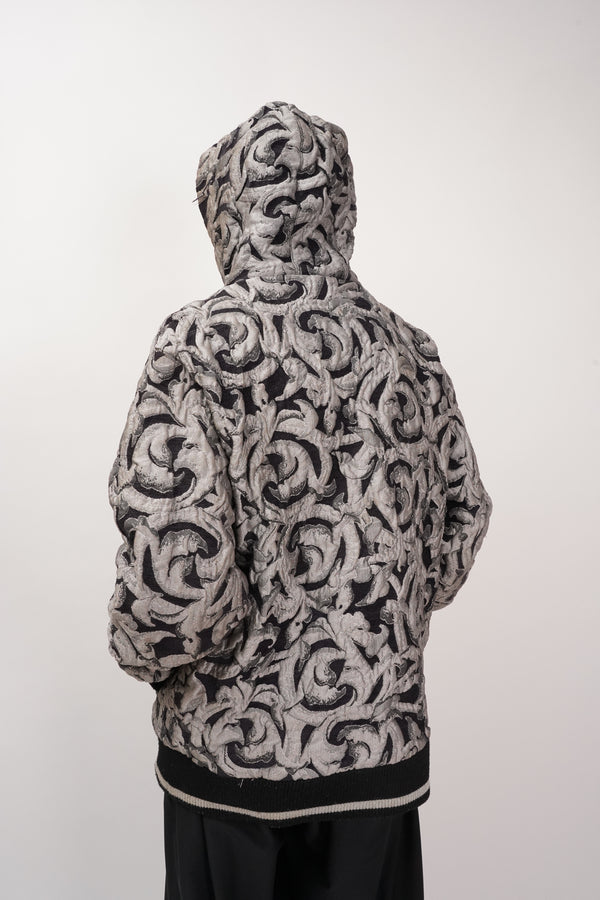 "LOT29" -3D Pattern Zip Up Parka-