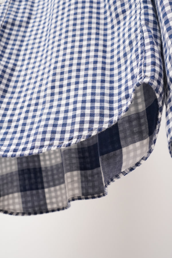 "J.CREW" -Gingham Check pattern L/S Work Shirts-