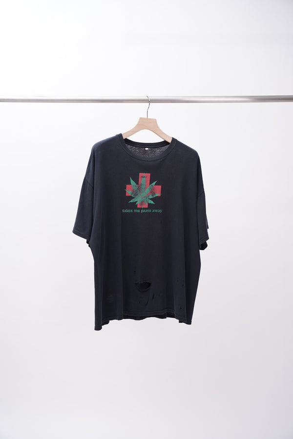 "Unknown" -"takes me pains away" Printed S/S Tee-