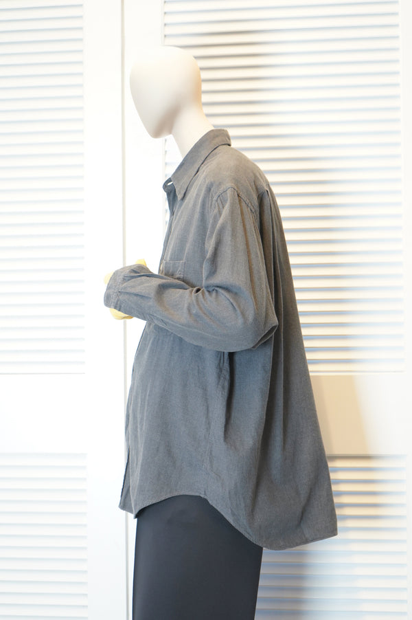 90's "GIORGIO ARMANI" -Cotton/Rayon Flannel L/S Shirt-