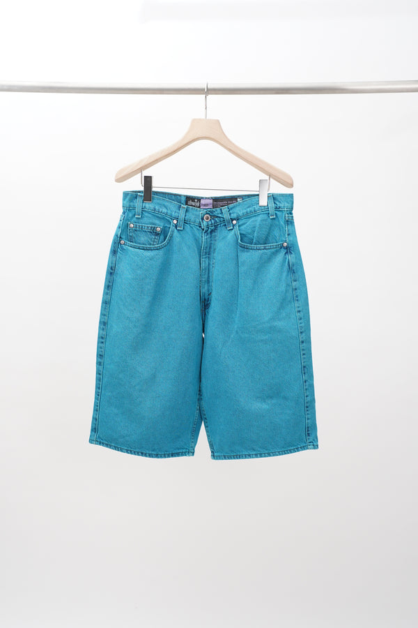 "Levi's SilverTab" -"BAGGY" Color Denim Shorts-