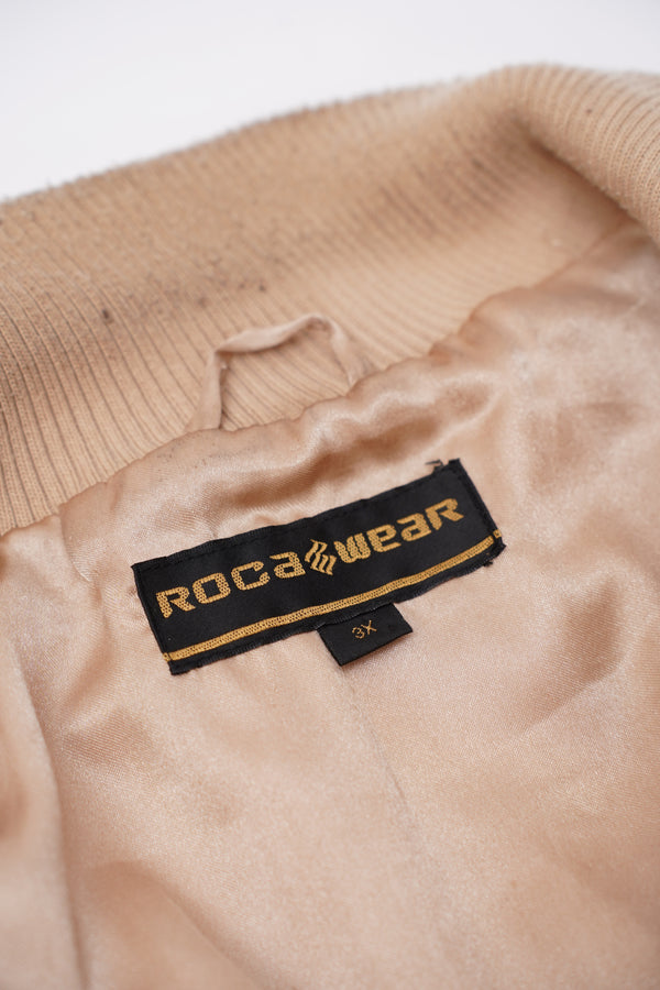 "ROCA WEAR" -Fake Leather Zip-Up Blouson-