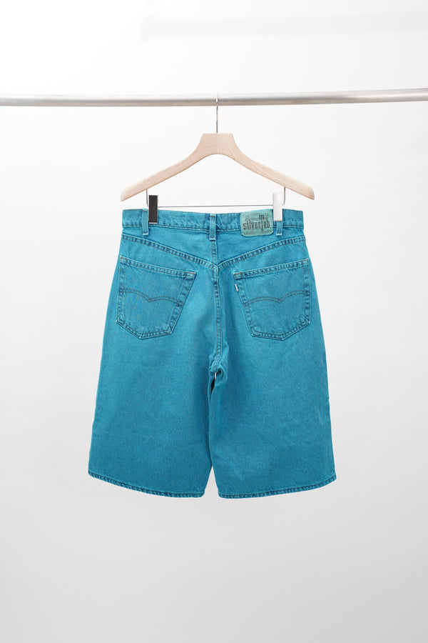 "Levi's SilverTab" -"BAGGY" Color Denim Shorts-