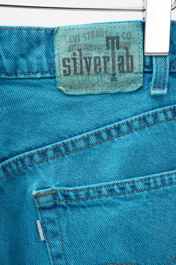 "Levi's SilverTab" -"BAGGY" Color Denim Shorts-