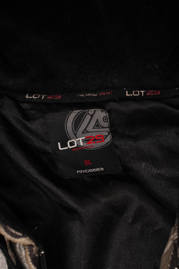 "LOT29" -3D Pattern Zip Up Parka-