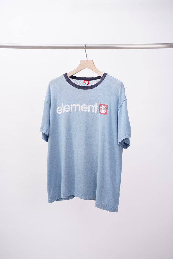 "element" -Logo Printed S/S Ringer Tee-