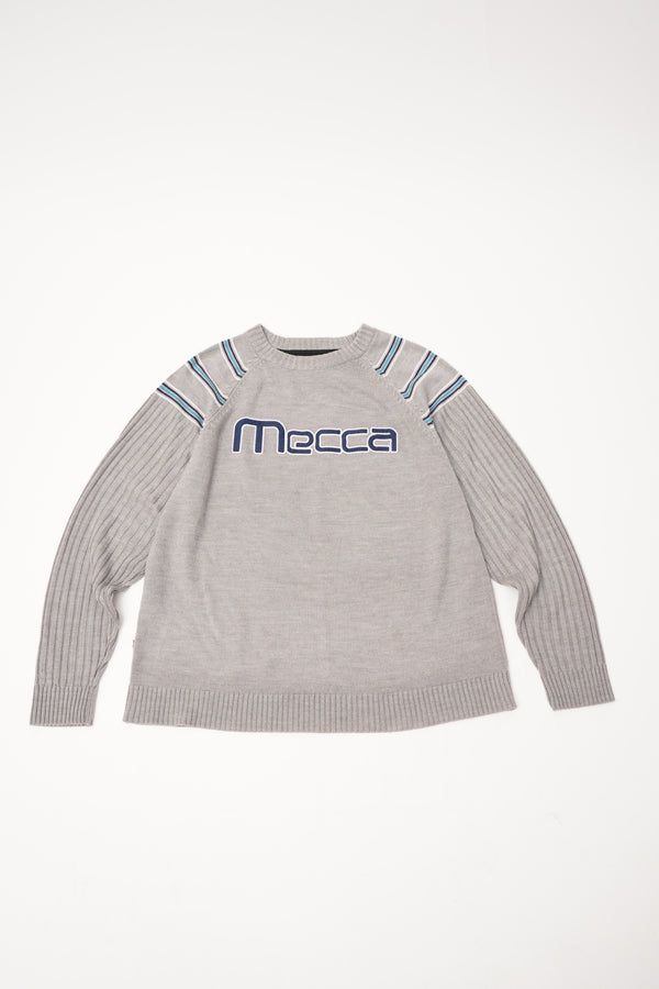 "Mecca" -Logo Patch C/N Sweater-