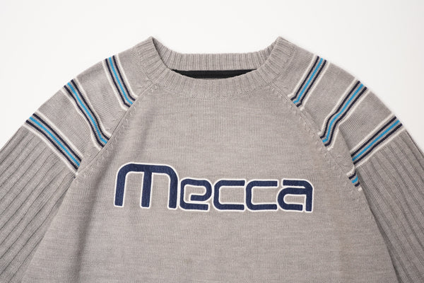 "Mecca" -Logo Patch C/N Sweater-