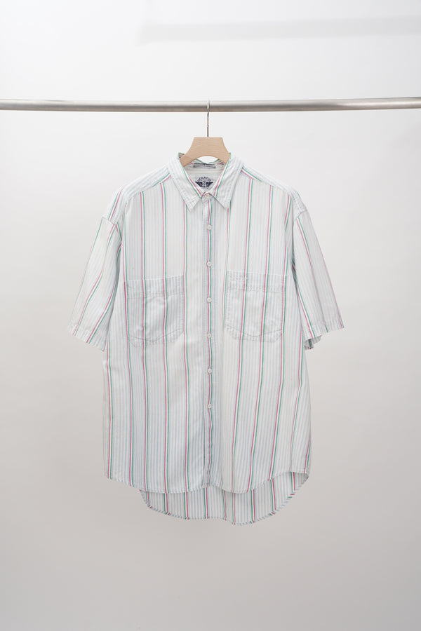 "DOCKERS" -Cotton Striped S/S Shirt-