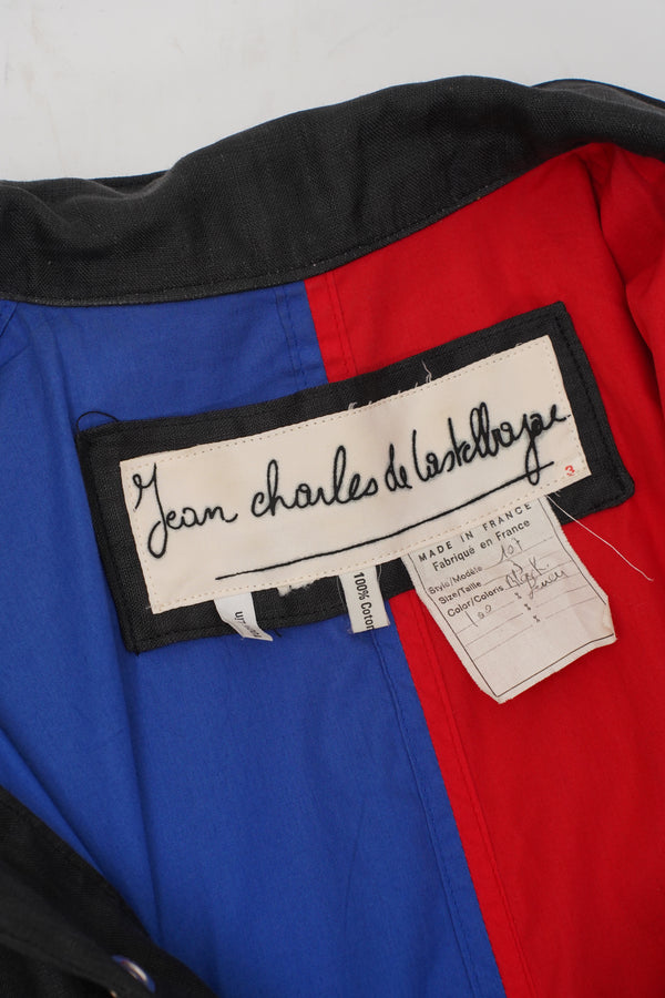 80's "Jean Charles de Castelbajac" -LInen Designed Jacket-