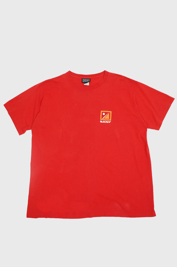 90's "DKNY" -Logo Print S/S Tee-