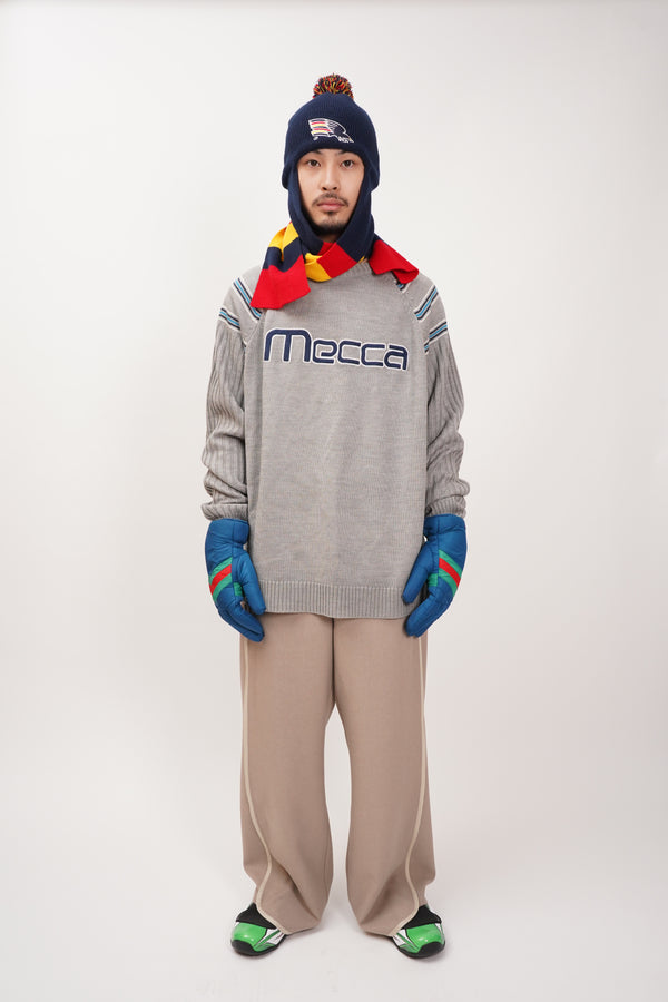 "Mecca" -Logo Patch C/N Sweater-