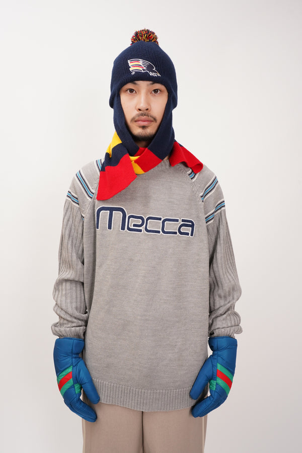 "Mecca" -Logo Patch C/N Sweater-