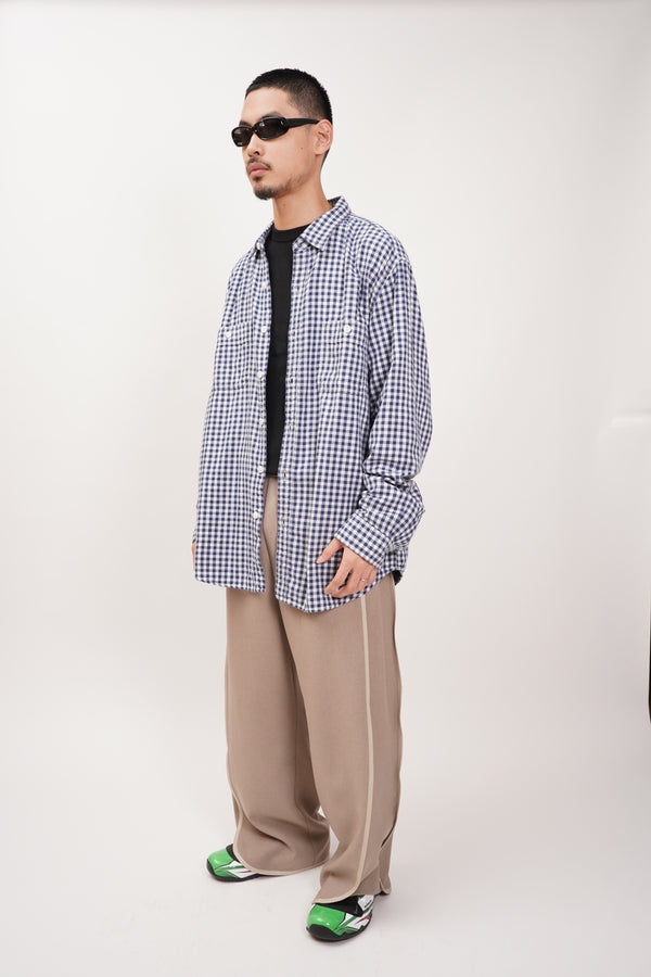 "J.CREW" -Gingham Check pattern L/S Work Shirts-