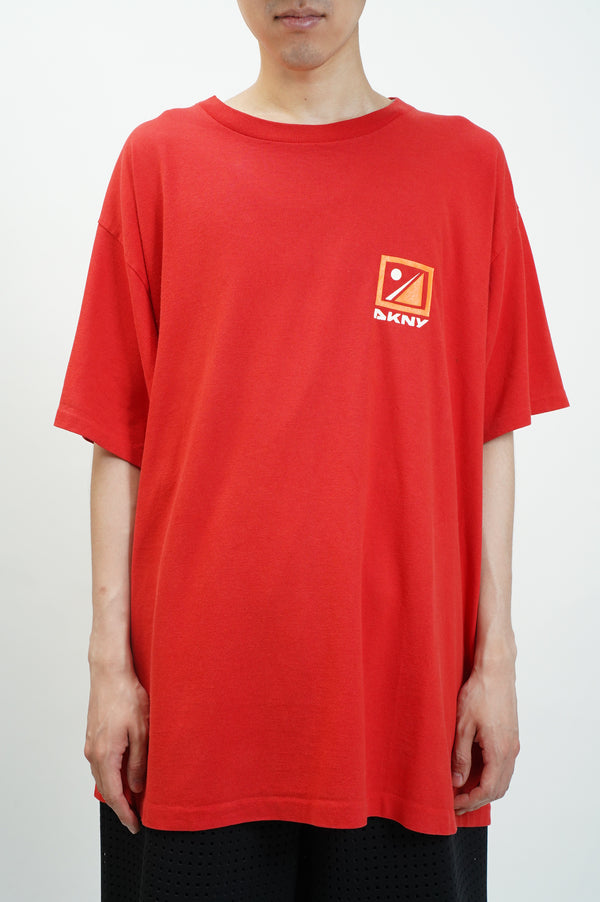 90's "DKNY" -Logo Print S/S Tee-
