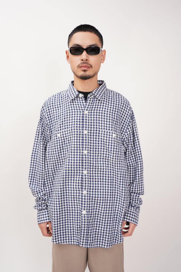 "J.CREW" -Gingham Check pattern L/S Work Shirts-