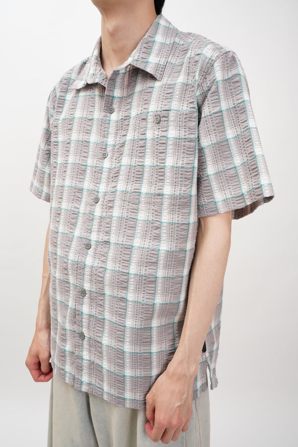 "Patagonia" -Cotton/Poly Seersucker S/S Shirt-