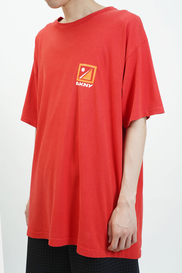 90's "DKNY" -Logo Print S/S Tee-