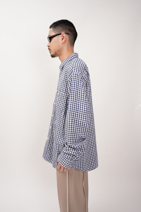 "J.CREW" -Gingham Check pattern L/S Work Shirts-