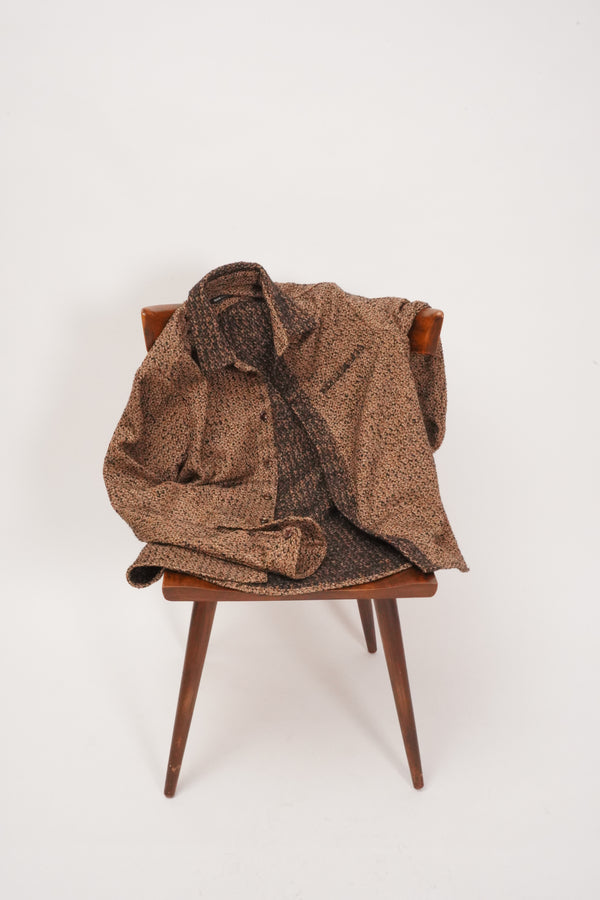 TWO SIDED BROWN WOOL SHIRTS