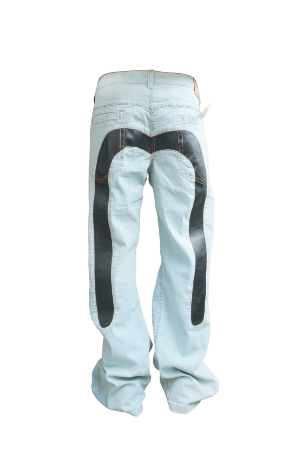 2000'S "EVISU" -Low-Rise Denim Pants-