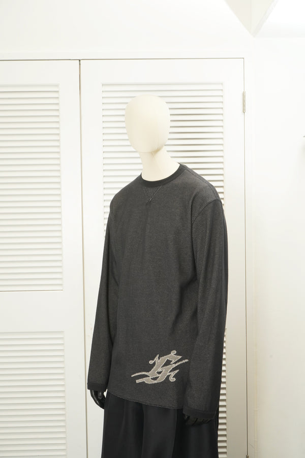 "MARITHE FRANCOIS GIRBAUD" -Embroidery Mesh L/S Tee-