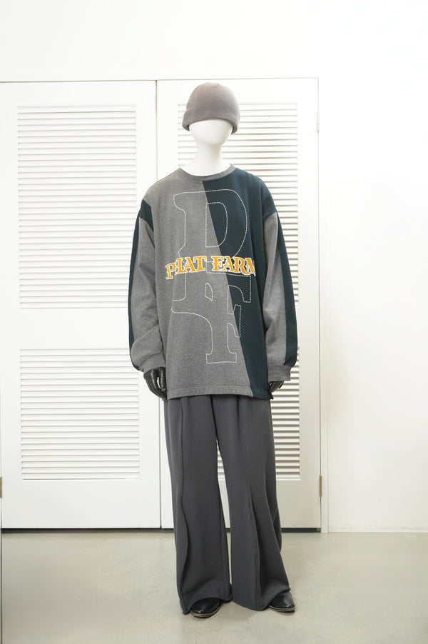 "PHAT FARM" -Switched Pattern Crew Neck Sweater-