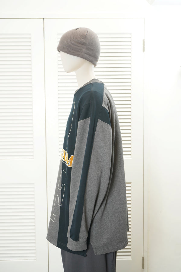 "PHAT FARM" -Switched Pattern Crew Neck Sweater-