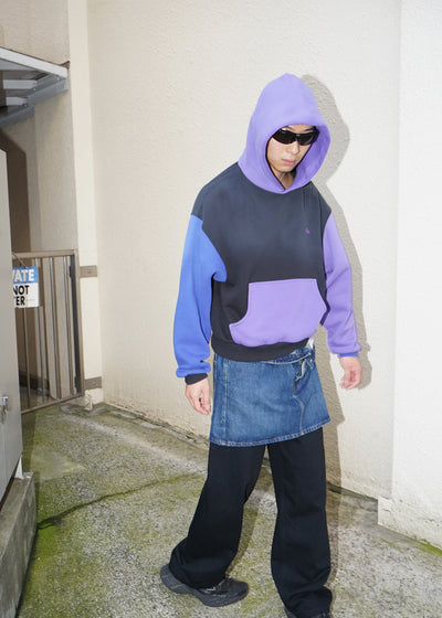 -COLOR BLOCK HOODIE-