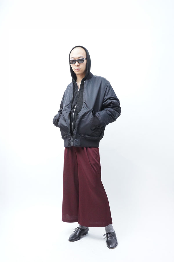 "JEAN PAUL GAULTIER FEMME" -Wide Easy Cropped Pants-