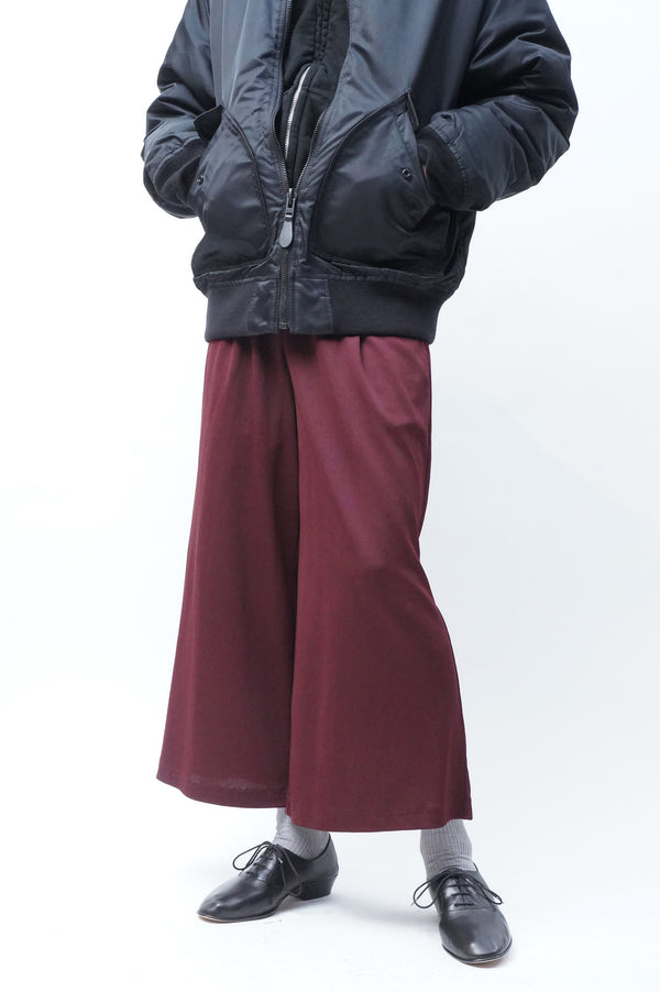"JEAN PAUL GAULTIER FEMME" -Wide Easy Cropped Pants-