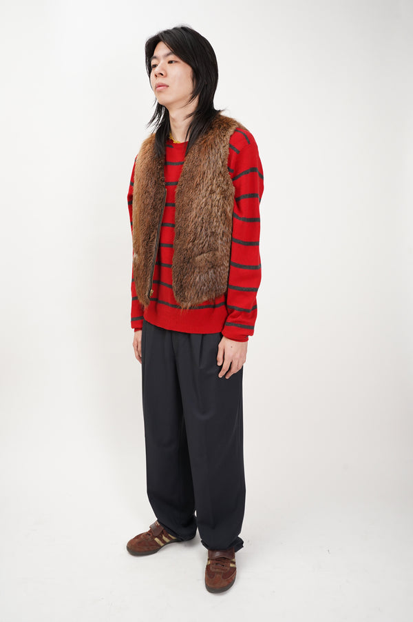 60's "David Green" -Real Fur Vest-