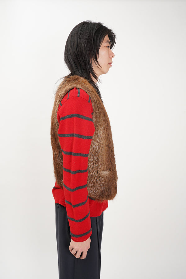 60's "David Green" -Real Fur Vest-